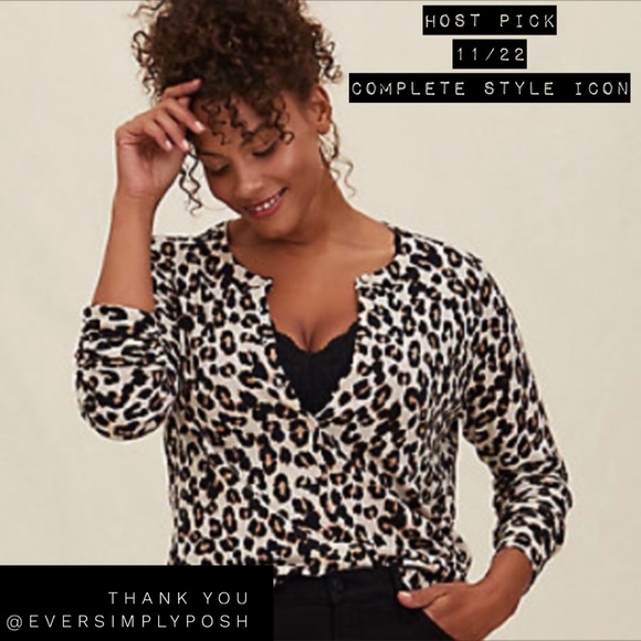 torrid Sweaters - Torrid Animal Print Leopard Cardigan 1